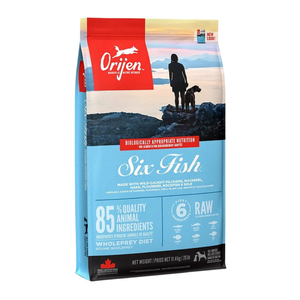 أوريجن طعام جاف للكلاب بخليط ستة أسماك برية